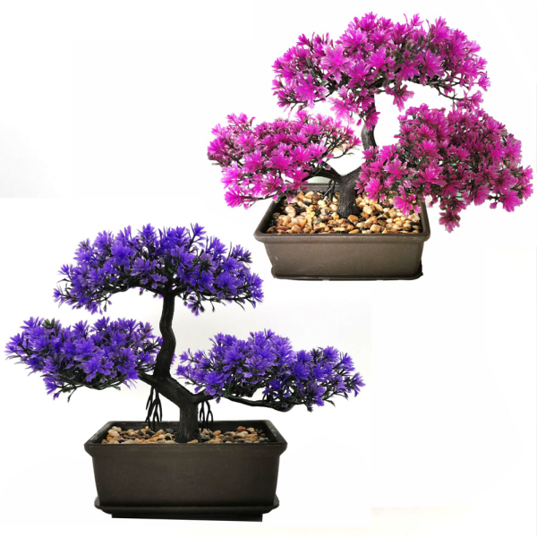 Bonsai artificial plant artificial tree - Japanese lifelike - plastic artificial plant for office/window sill/yard table decoration