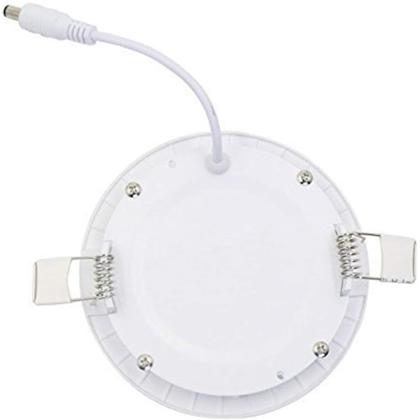 Uppoasennettava LED-alasvalo, upotettu kattovalaisin, 10 kpl, 3 W, lämmin valkoinen 3000 K, ohut paneeli, pyöreä LED, erittäin litteä