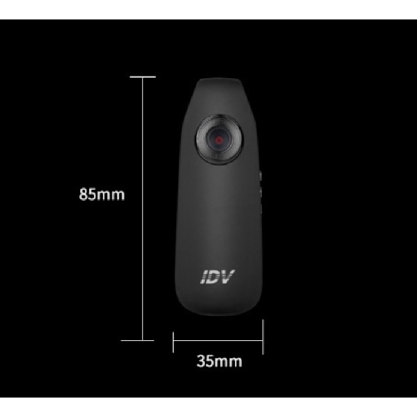Mini Dash Cam HD 1080p 130° moottoripyörälle, polkupyörälle, ulkokameralle Ääninauhuri Valvontakamera Liiketunnistin Urheilukamera（1 kpl）