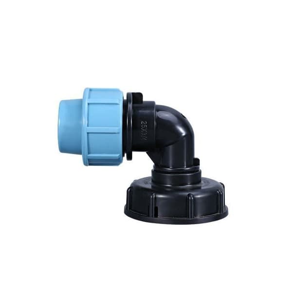 IBC Tank Adapter S60X6 til Mdpe for IBC Vanntanker (20mm Albueutløp)