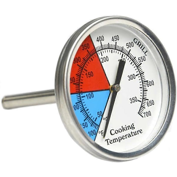 BBQ Røyktermometer Kullgrill Røyktermometer Grilltermometer med Temperaturmåler 53mm
