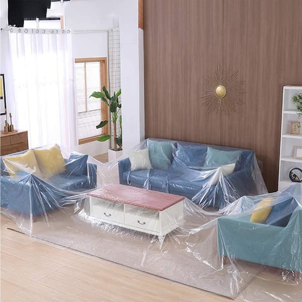 Sofaovertrekk i plast, møbeltrekk, sofaovertrekk, vanntett, tungt sofaovertrekk, sofaovertrekk i plast for flytting av sofa, sofaovertrekk
