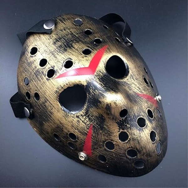 Maske Halloween Kostume Horror Maske Cosplay Kostume Maske Fest Maskerade Rekvisitter Maske Guld