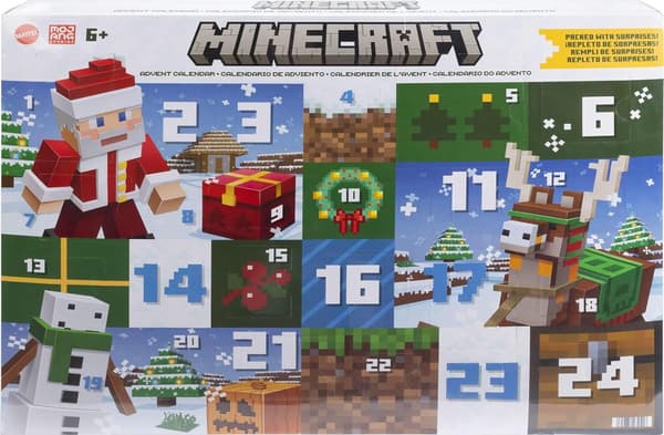 Minecraft-joulukalenterihahmot 2025 monivärinen multicolor Multifärg