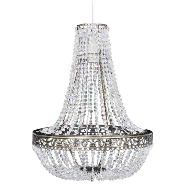 vidaXL Krystallysekrone 36,5 x 46 cm transparent Transparent