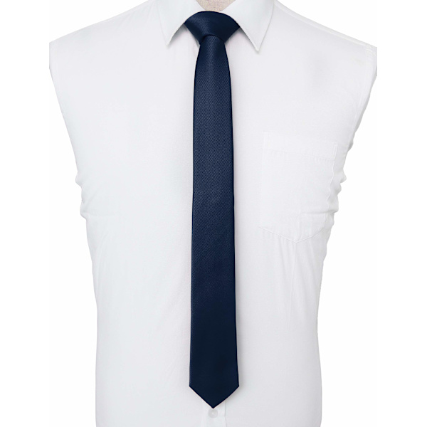 Smal smal slips för män i olika färger 5cm navy blue