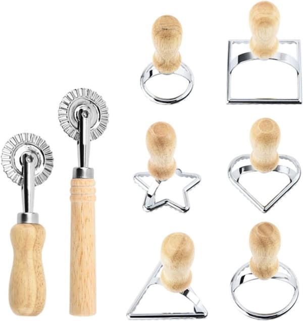 Kagedejs Presseform Dumpling Prægningsenhed Ravioli Maker Form Stempel Cookie Form Køkken Bageudstyr, 12.7cm