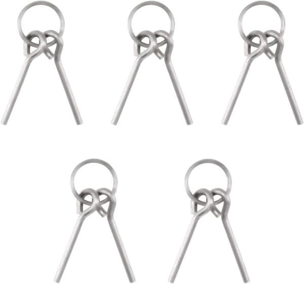 Tältpinne & Ringutbyte, Tältstångsförbindningar, Aluminium Tältstångsringar, Tältstångstillbehör 5-pack
