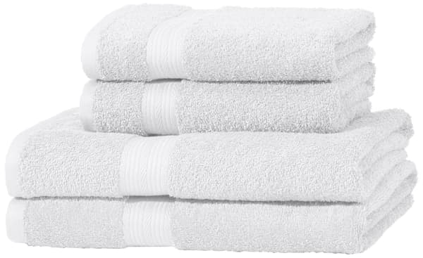Handduksset, 2 badlakan och 2 handdukar, 100% bomull 500g/m²