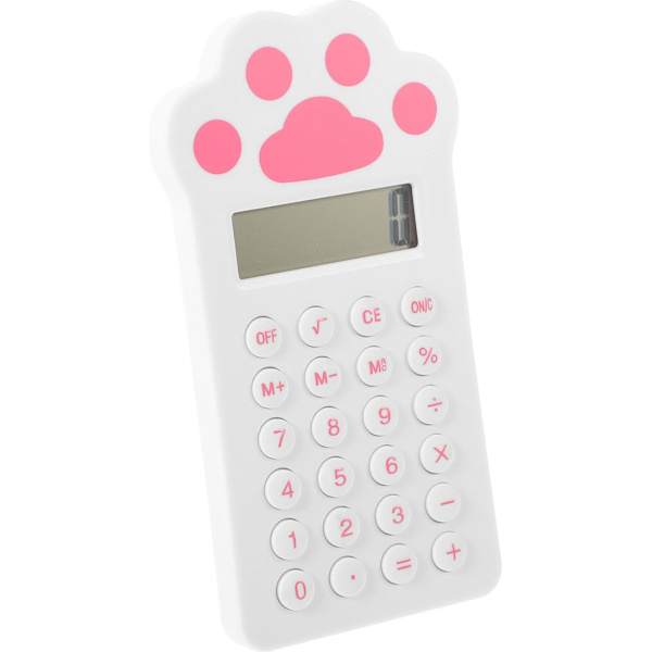 Mini digital lommeregner med LCD bærbar lille lommeregner til hjemmekontor klasseværelse skrivebordslommeregner