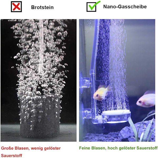 Akvarieluftsten, luftdiffusor för akvarier, bubbelsten som används i akvarier och hydroponiska pumpar (35 mm)