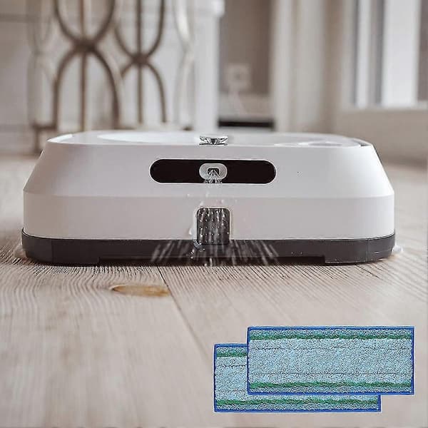 2 stk. gjenbrukbare moppeputer erstatning for Sweeper 2-i-1 mopper for gulvrengjøring, vaskbare refills