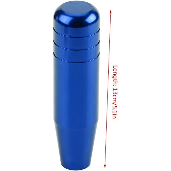 Växelspaksknopp 13 cm - Manuell växelspak 13 cm, aluminiumlegering bil manuell växelspaksknopp handtag växelspak 13 cm blå växelspaksknopp universell Blue
