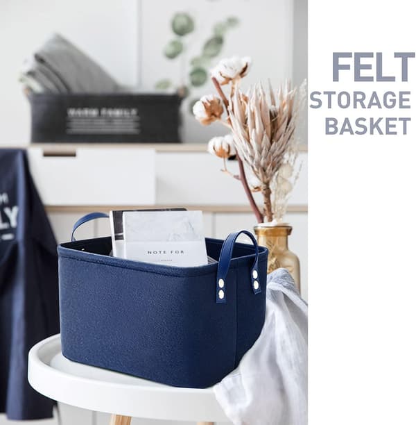 3 stk. opbevaringsboks i filt