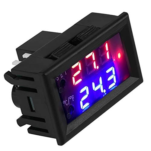 DC 12V Digital Termostat All Purpose Digital Temperaturstyring med Sensor, Temperaturområde: - 50 ℃ ~ 110