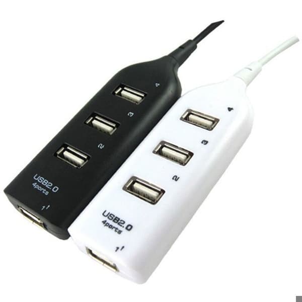 USB 2.0 Hub Multi-USB Splitter 4 porter for bærbar PC-mottaker datatilbehør PZCC