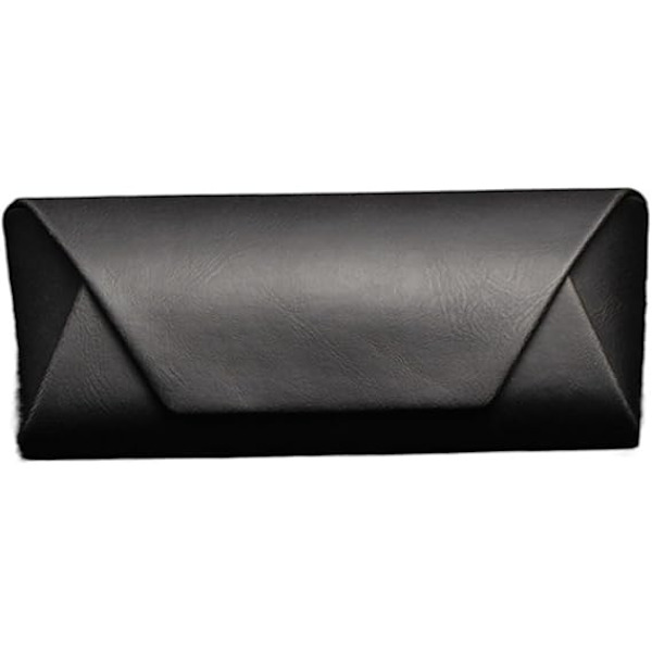 Etui til briller i høj kvalitet - Solbriller Etui Flip Cover Læder Anti-tryk og Anti-fald Brilleetui - Sort