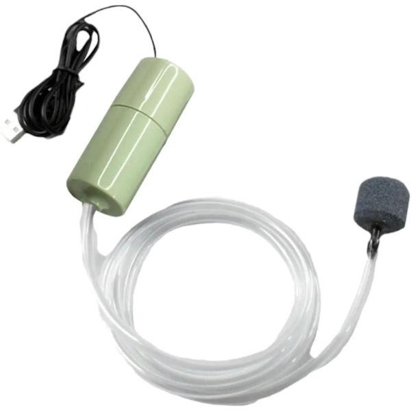 Pieni Hiljainen USB Akvaarion Happipumppu - USB-lataus - Kultakalan Happipumppu