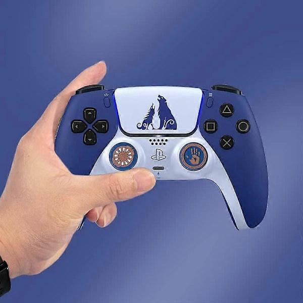 1 sæt PS5 controller tommelfingergreb, blødt silikone joystick cover