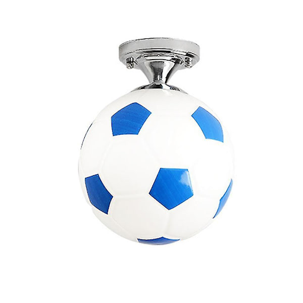 20cm Fodbold Loftlampe - LED Loftlampe til Indendørs Bar, Børneværelse, Soveværelse blue