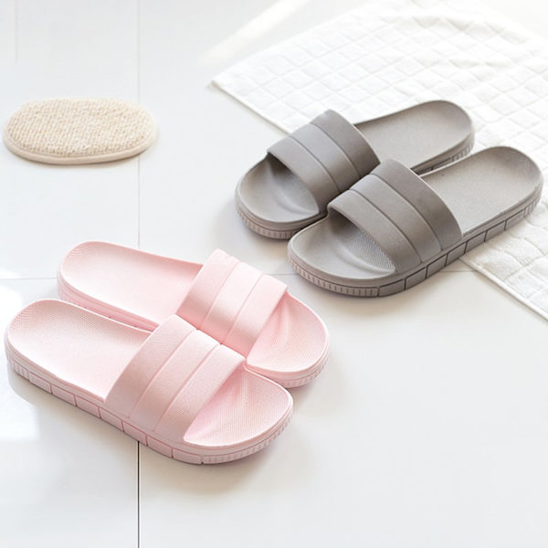 Badtofflor för män & kvinnor & par, bred rem, toffelsandal typ toffel perfekt för sommaren 36-37