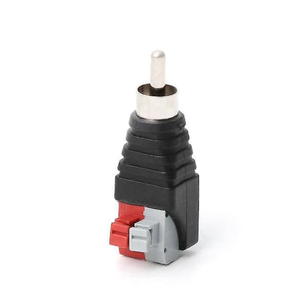 Højttalerledning A/V-kabel til o Han RCA-stik Adapter Jack Press Terminal