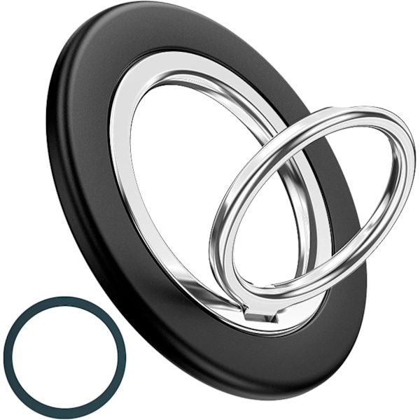 Magnetisk Ringhållare, Smartphone Ringstativ för iPhone 16/15/14 Pro Max, 12/13 Pro Max Mini
