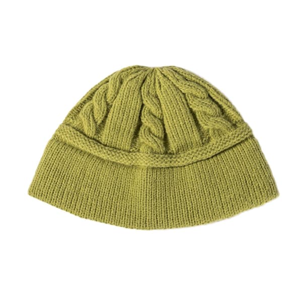 Dam mössa stickad mössa enfärgad skidmössa med foder varm baggy stickad mössa