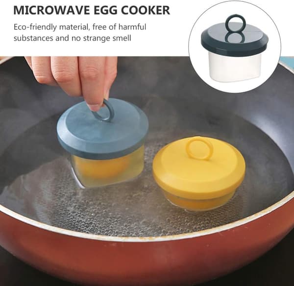4 Egg Bite Former Stjerne Blomst Hjerte Form Dampet Egg Former Trykkoker Egg Pocher Ring med 1 Silikon Basting Pensel Tilbehør Tilfeldig Farge