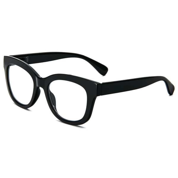 Blått ljusblockerande glasögon Dam datorglasögon Runda Transparenta glasögon mot blått ljus med anti-ögonbelastning
