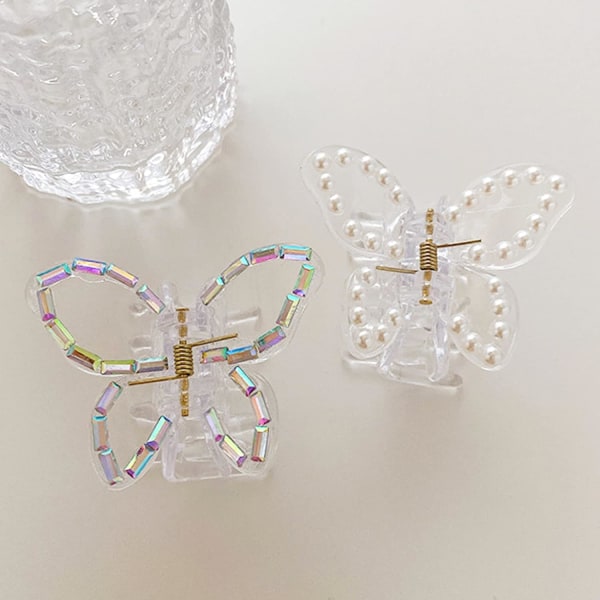 2 stk Butterfly hårklemme klips
