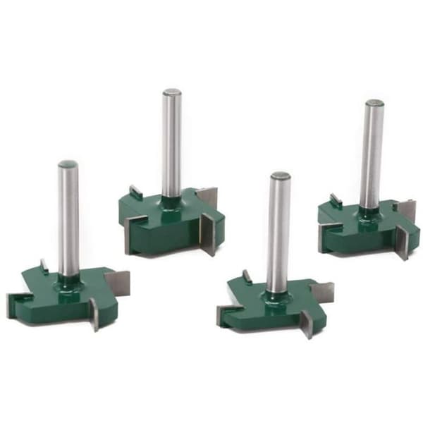 4 stk. Tungstenkarbid Overflatefresere 6mm Skaft for Trebearbeiding YYV