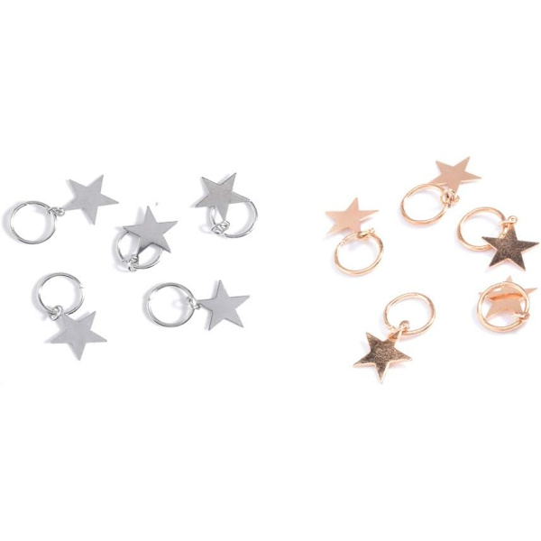 10 stk Mini Claw Hårklemmer star
