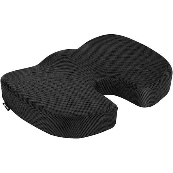 Memory Foam Sædepude til Kontorstol, Sort