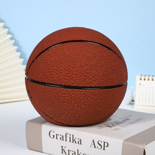 Gaver Traditionel basketball pengekasse, cool sparegris (mål: 15,5 cm x 15,5 cm x 15,5 cm)