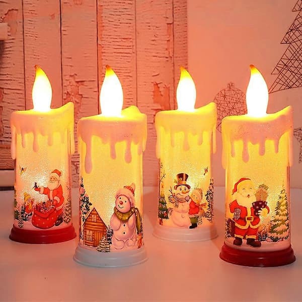 Juledekorasjon Nattlys LED Simulering Flammelys