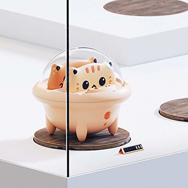 Lille bærbar oplader, 2 stk Cute Cat/Bear Mini Power Bank med LED-natlys, eksternt Type-C/iOS-telefonopladerbatteri (1 Type-C&1 iOS)