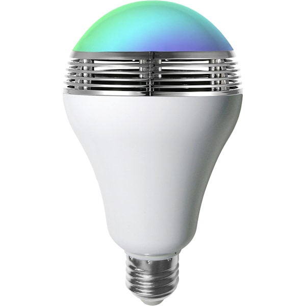 RGB LED-pære med højttaler E27, 12 W, hvid, 14 x 8 x 8 cm [Energiklasse A+]