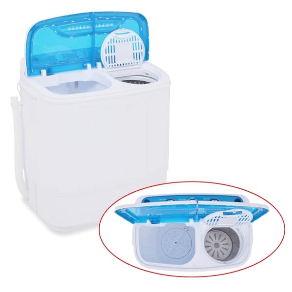 vidaXL Mini dobbeltromle vaskemaskine 5,6 kg