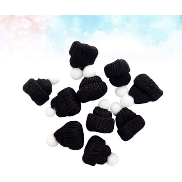10 st Mini Julhatt Black