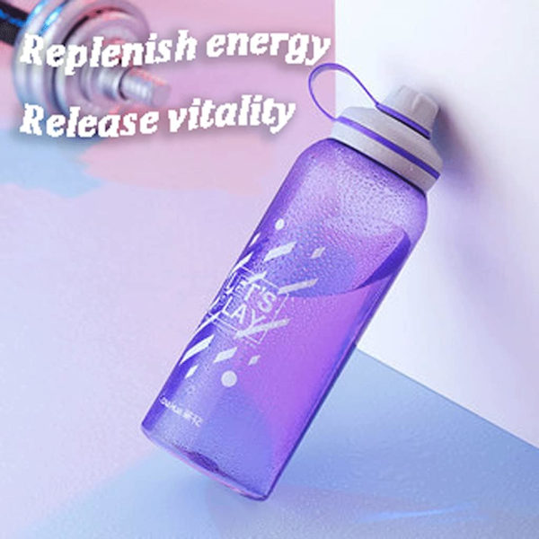 Resväska 51oz/1000ml Vattenflaskor Med Piplock Halv Gallon Vattenflaska Sport Vattenflaska Stor Vattenflaska Purple