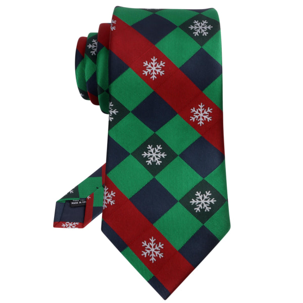 Menn slips jul, julenisse jule slips for menn Xmas slips party silke hals slips