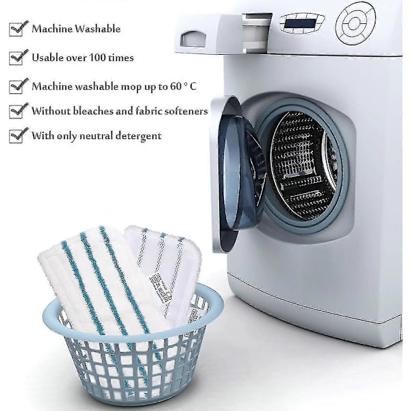 Tvättbara ångmoppdynor för PowerFresh 1940 1806 2-pack