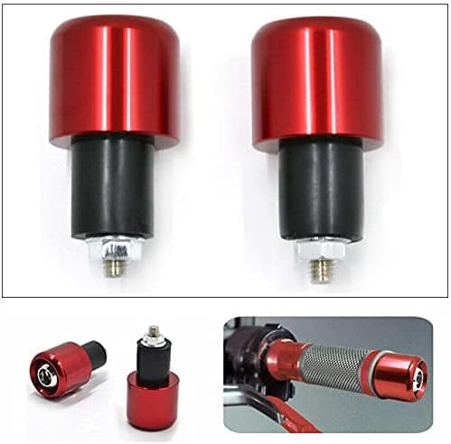 2 stk. 7/8 tommer 22mm motorcykel styr ender prop Black