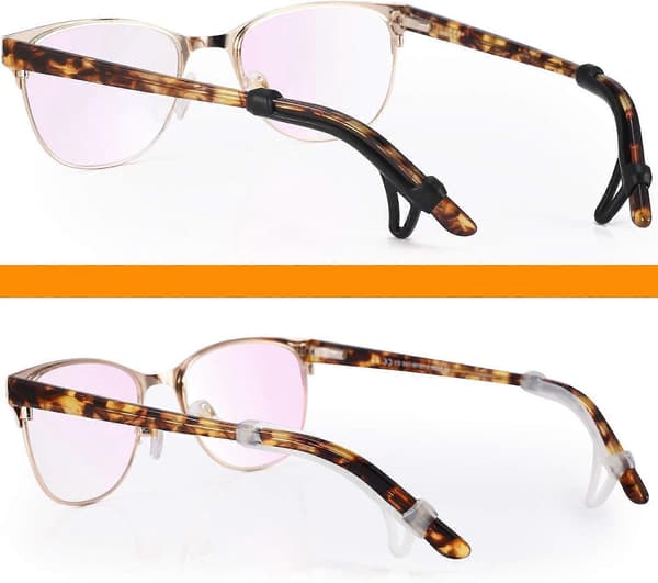 6 par brilleøre grips ærme - Opgrader skridsikker silikonebrille