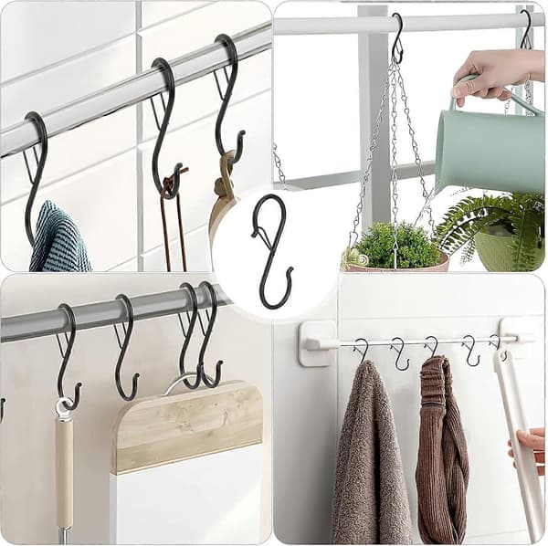 10 st Krokar S Krokar med Anti-Droppsystem Multifunktionella Krokar