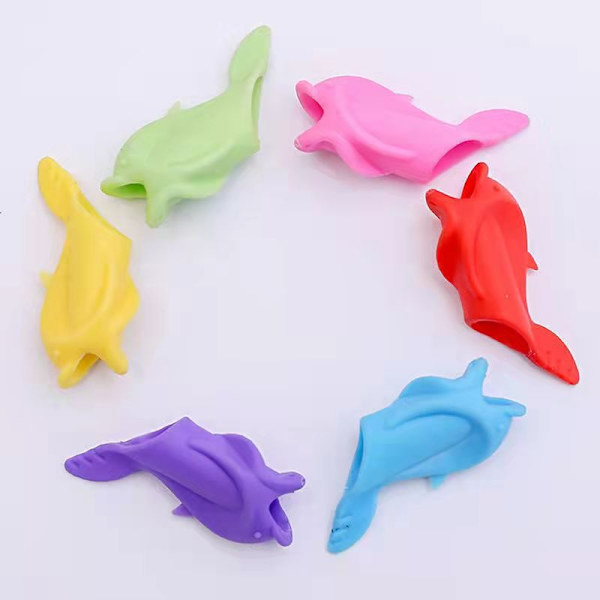 6 kpl kirjoitustukia lasten kynille - kynänpidike lasten kynäotteet - ergonominen kynänpidike kirjoitusoppimisen apuväline kynänpidike 24pcs