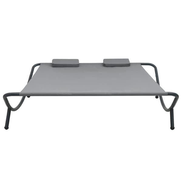 vidaXL Solstol Tyg Antracit silver Antracit