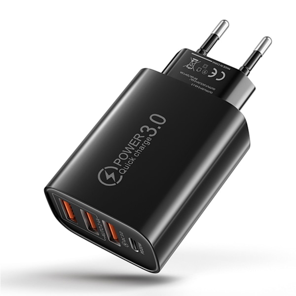 USB Reiselader + CPD Ladehode Europeisk og Amerikansk Standard Multi-Port for Mobiltelefoner Kompatibel med USB