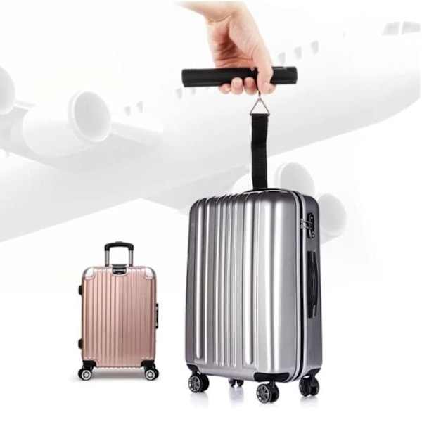 Genopladelig elektronisk kuffertvægt 110Lb/50Kg, bærbar digital kuffertvægt Rejsevægt